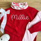 Girls red name sweater