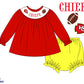 KC Red smock set