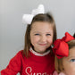 Girls red name sweater