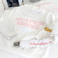 White SCALLOP organic cotton knit set