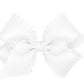 White bow with white stitch