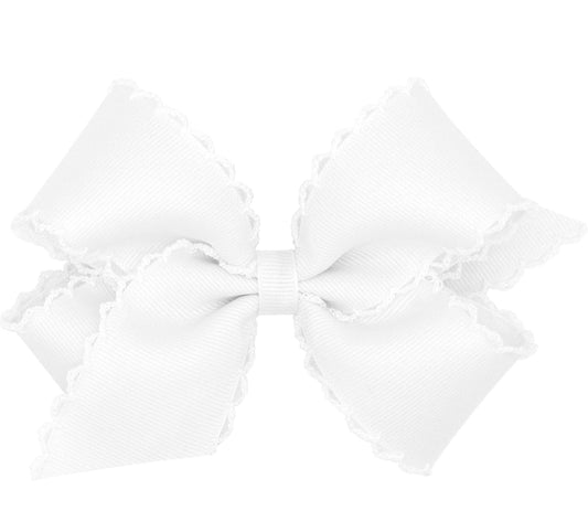 White bow with white stitch