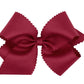 Maroon 6” scalloped bow