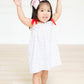 Red, White, and Blue Swiss dot dress