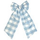 Blue gingham Easter basket bow