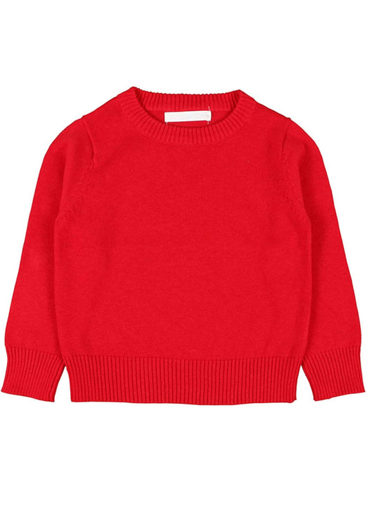 Red campure sweater